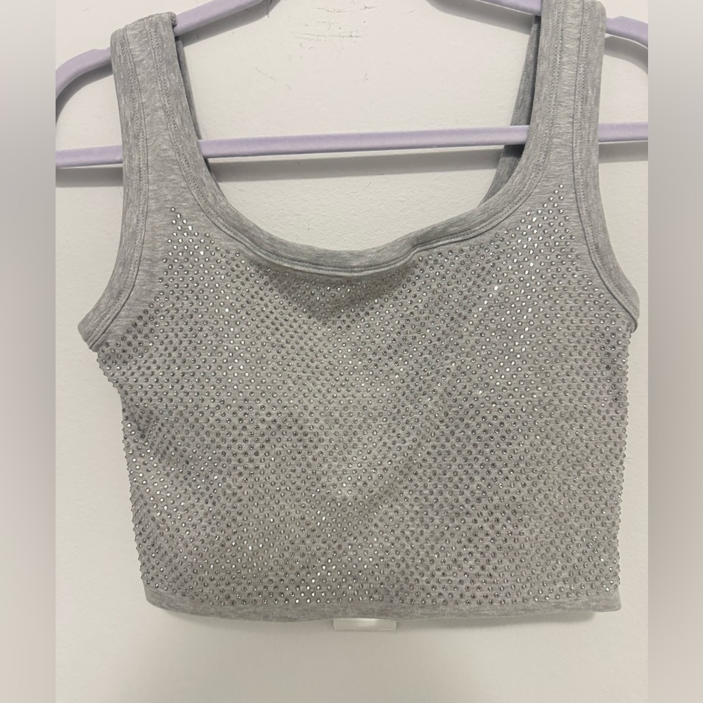 Silver cami with studs!